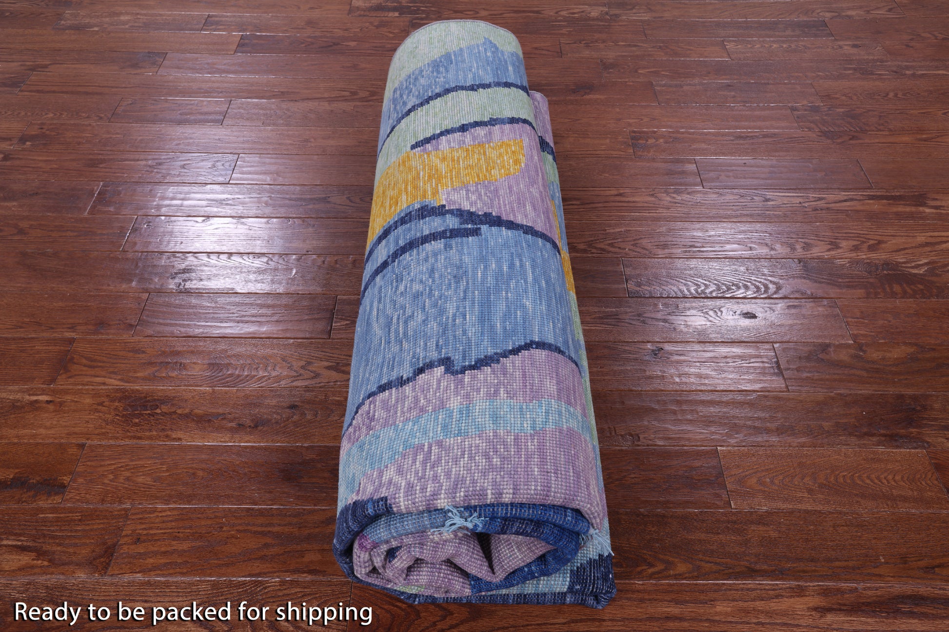 Tribal Moroccan Hand Knotted Wool Rug - 8' 10" X 11' 10" - Golden Nile
