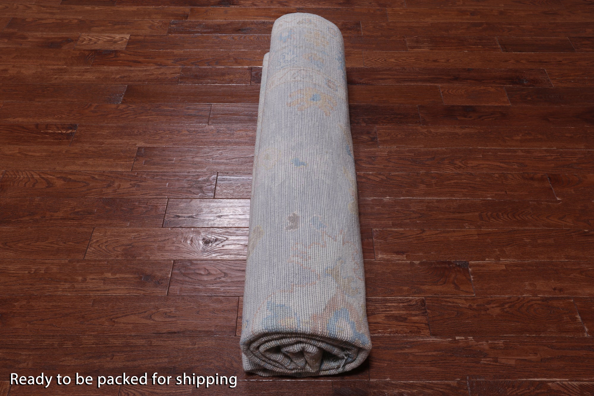 SUPER SALE Silver Square Persian Sultanabad Hand Knotted Wool Rug - 8' 11" X 9' 3"
