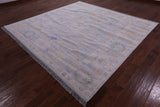 Silver Square Persian Sultanabad Hand Knotted Wool Rug - 8' 11" X 9' 3" - Golden Nile
