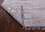 Silver Square Persian Sultanabad Hand Knotted Wool Rug - 8' 11" X 9' 3" - Golden Nile