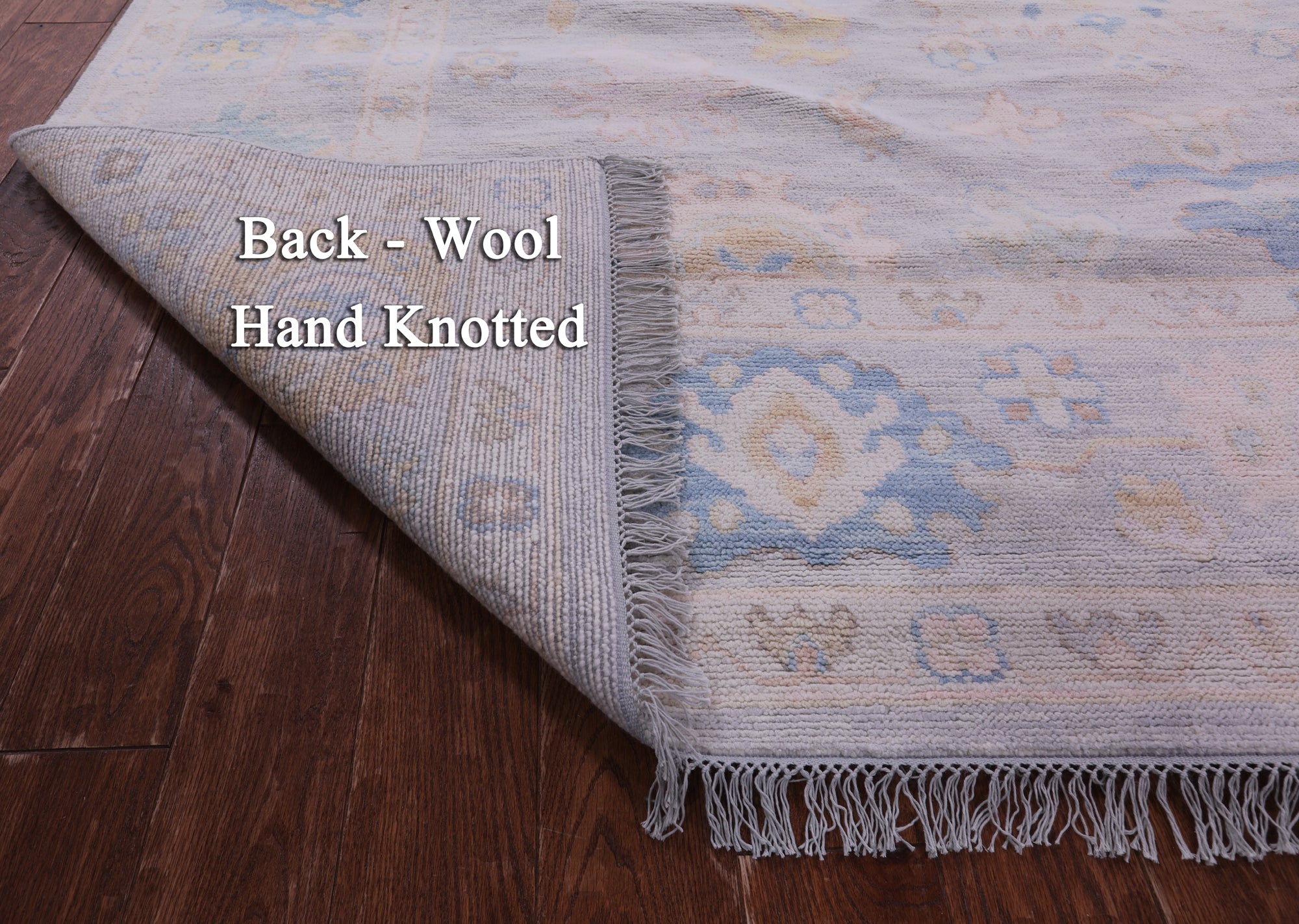 Silver Square Persian Sultanabad Hand Knotted Wool Rug - 8' 11" X 9' 3" - Golden Nile