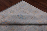 SUPER SALE Silver Square Persian Sultanabad Hand Knotted Wool Rug - 8' 11" X 9' 3"