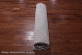 SUPER SALE Silver Square Persian Sultanabad Hand Knotted Wool Rug - 8' 9" X 9' 1"