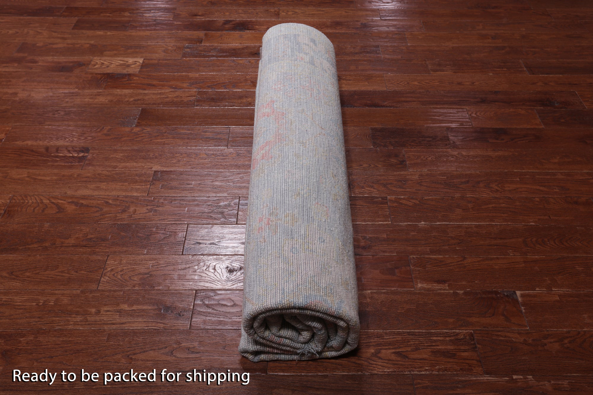 SUPER SALE Silver Square Persian Sultanabad Hand Knotted Wool Rug - 8' 9" X 9' 1"