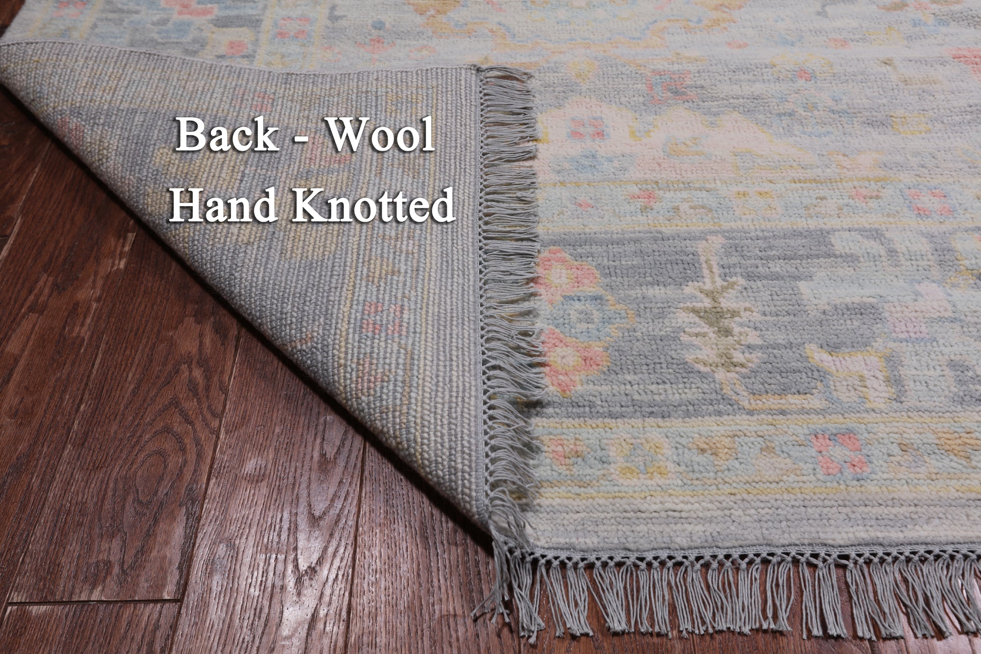 SUPER SALE Silver Square Persian Sultanabad Hand Knotted Wool Rug - 8' 9" X 9' 1"