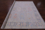 Silver Square Persian Sultanabad Hand Knotted Wool Rug - 8' 9" X 9' 1" - Golden Nile