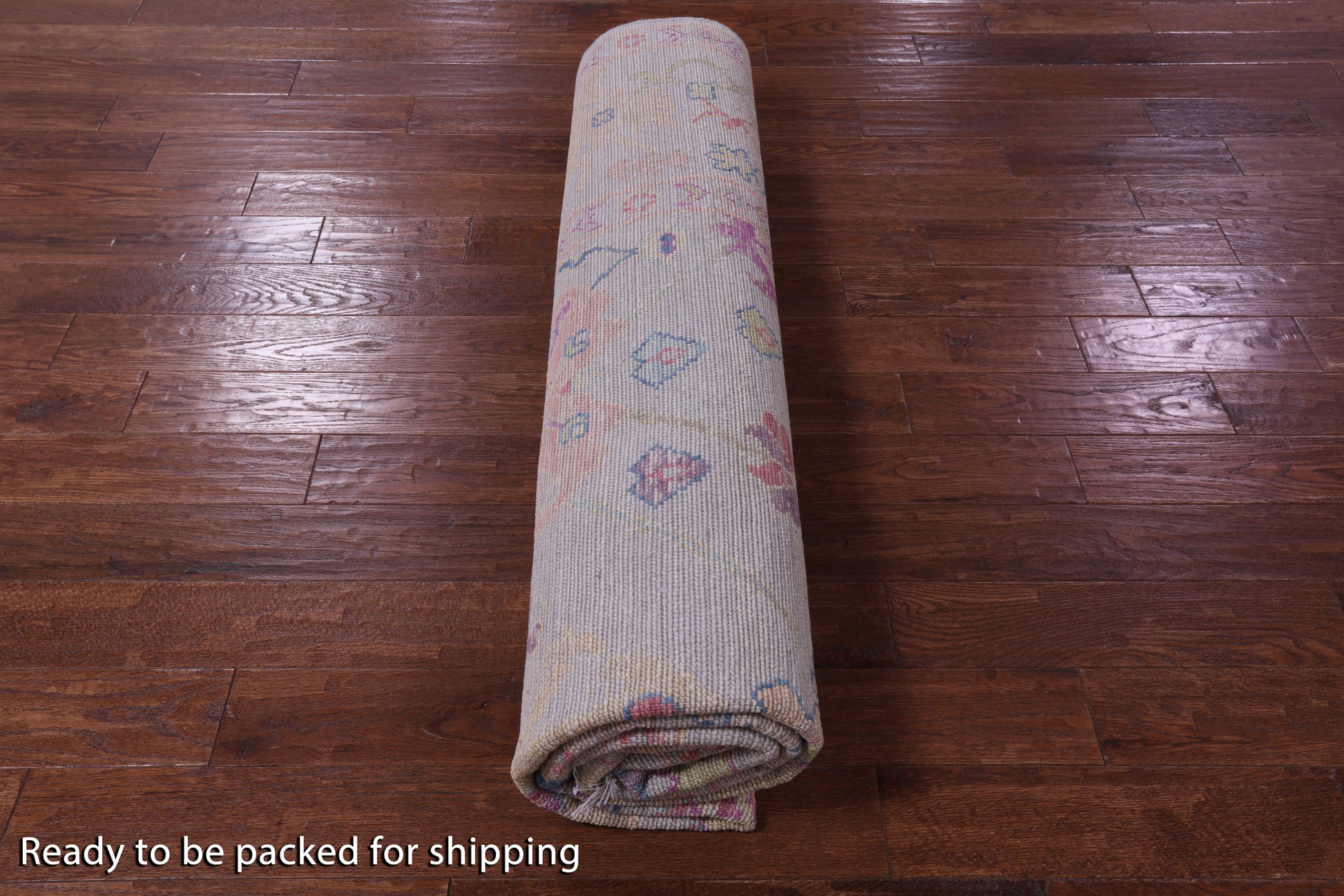 Grey Square Turkish Oushak Hand Knotted Wool Rug - 8' 10" X 8' 11" - Golden Nile