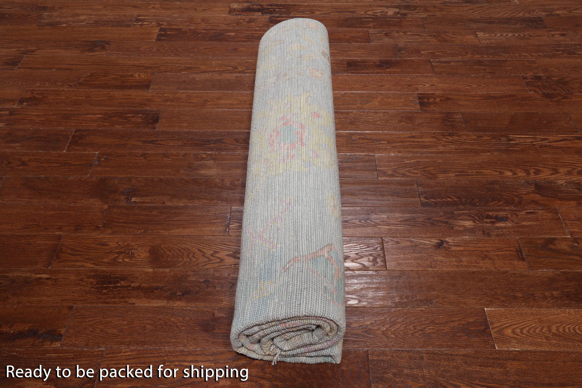 SUPER SALE Silver Square Persian Sultanabad Handmade Wool Rug - 8' 11" X 9' 1"
