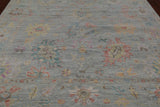 SUPER SALE Silver Square Persian Sultanabad Handmade Wool Rug - 8' 11" X 9' 1"