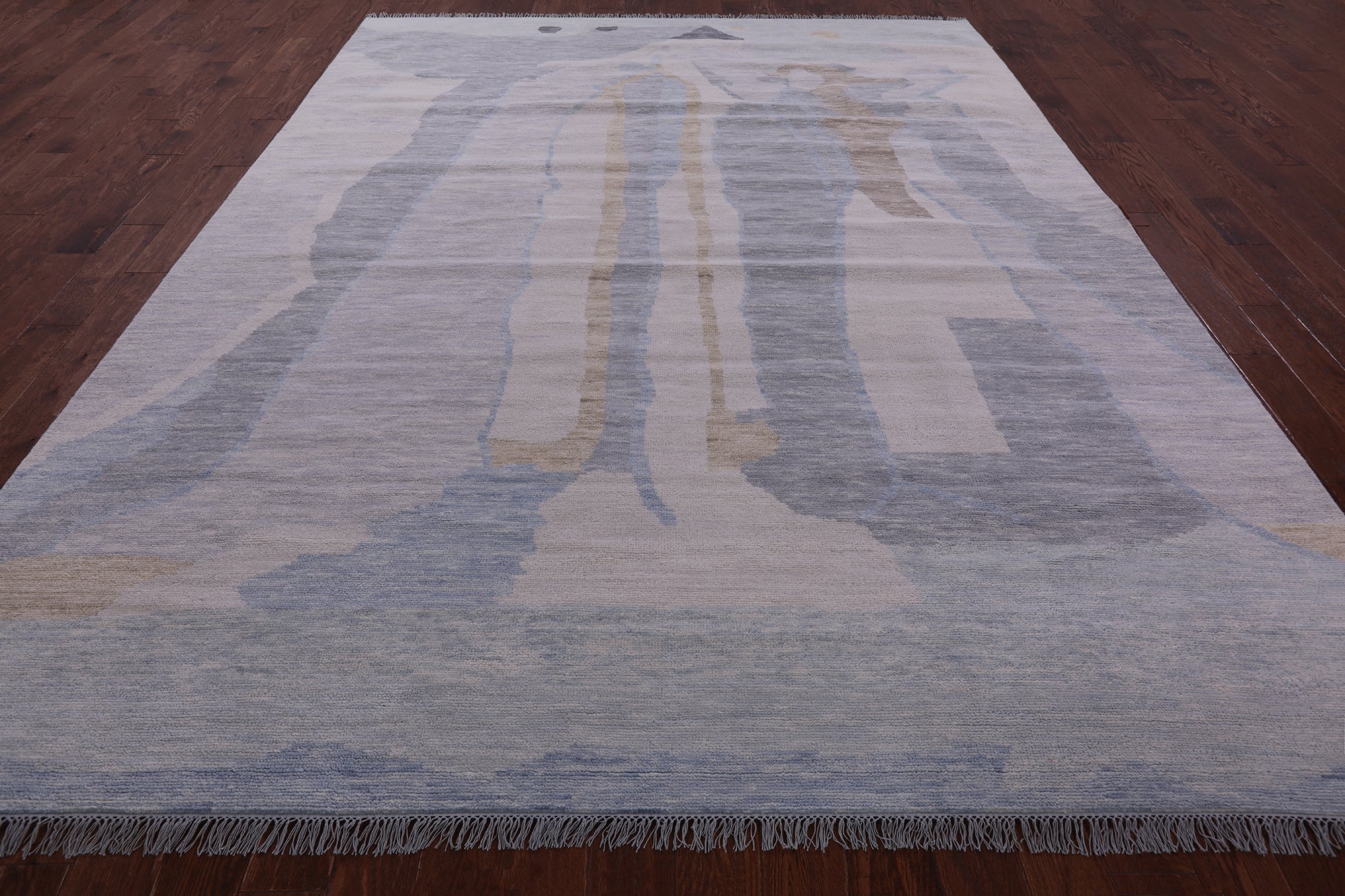 Tribal Moroccan Hand Knotted Wool Rug - 9' 1" X 11' 8" - Golden Nile