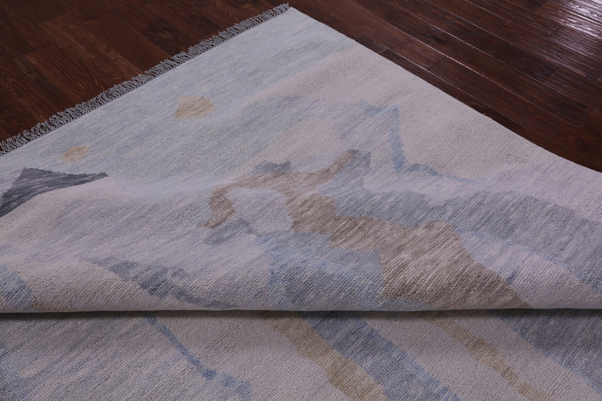Tribal Moroccan Hand Knotted Wool Rug - 9' 1" X 11' 8" - Golden Nile