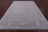 Silver Persian Heriz Serapi Hand Knotted Wool Rug - 9' 3" X 12' 1" - Golden Nile