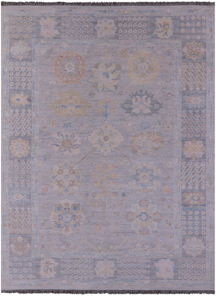 Silver Persian Heriz Serapi Hand Knotted Wool Rug - 9' 3" X 12' 1" - Golden Nile