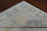 Silver Persian Heriz Serapi Hand Knotted Wool Rug - 9' 3" X 12' 1"