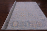 Silver Persian Heriz Serapi Hand Knotted Wool Rug - 9' 3" X 12' 1" - Golden Nile