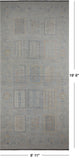 Silver Tribal Persian Gabbeh Hand Knotted Wool Rug - 8' 11" X 19' 6"