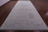 Silver Tribal Persian Gabbeh Hand Knotted Wool Rug - 8' 11" X 19' 6" - Golden Nile