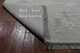 Silver Tribal Persian Gabbeh Hand Knotted Wool Rug - 8' 11" X 19' 6"