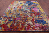 Abstract Contemporary Hand Knotted Wool Rug - 8' 5" X 10' 0" - Golden Nile