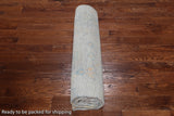 SUPER SALE Silver Square Turkish Oushak Hand Knotted Wool Rug - 7' 11" X 8' 1"