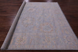 Silver Square Persian Sultanabad Hand Knotted Wool Rug - 7' 8" X 8' 2" - Golden Nile
