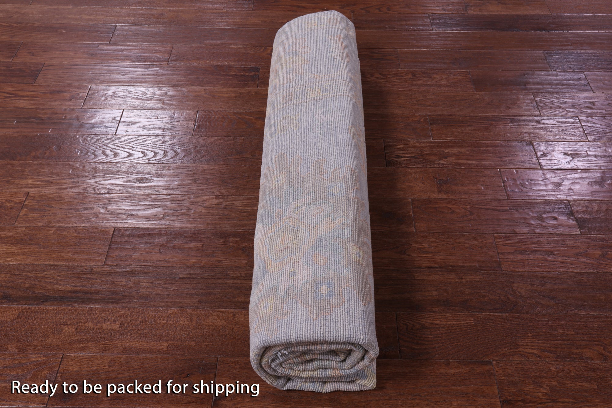 Silver Square Persian Sultanabad Hand Knotted Wool Rug - 7' 8" X 8' 2" - Golden Nile