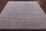 Silver Square Persian Sultanabad Hand Knotted Wool Rug - 7' 8" X 8' 2" - Golden Nile