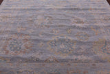 Silver Square Persian Sultanabad Hand Knotted Wool Rug - 7' 8" X 8' 2" - Golden Nile