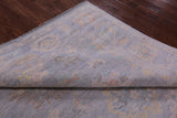 Silver Square Persian Sultanabad Hand Knotted Wool Rug - 7' 8" X 8' 2" - Golden Nile