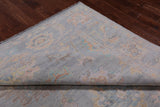 SUPER SALE Silver Square Persian Sultanabad Hand Knotted Wool Rug - 7' 8" X 8' 2"