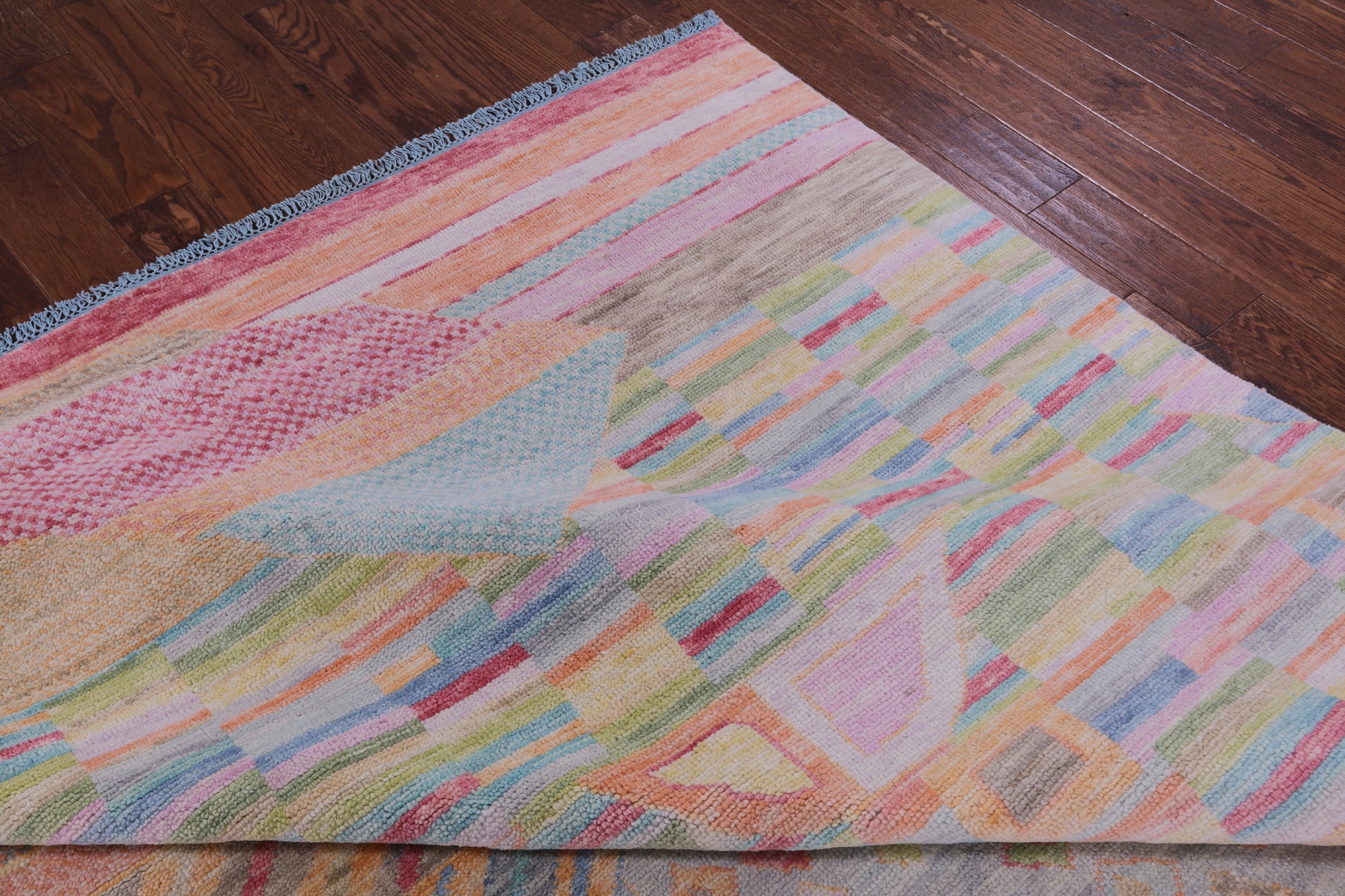 Tribal Moroccan Hand Knotted Wool Rug - 10' 3" X 14' 0" - Golden Nile