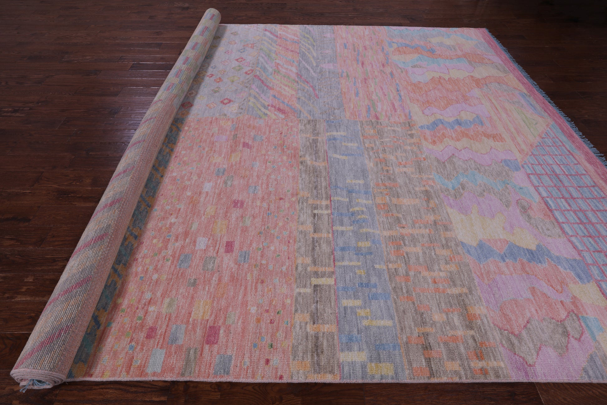 Tribal Moroccan Hand Knotted Wool Rug - 10' 3" X 14' 0" - Golden Nile