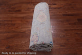 SUPER SALE Silver Turkish Oushak Hand Knotted Wool Rug - 12' 0" X 15' 0"