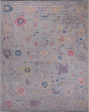 SUPER SALE Silver Turkish Oushak Hand Knotted Wool Rug - 12' 0" X 15' 0"