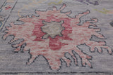 SUPER SALE Silver Turkish Oushak Hand Knotted Wool Rug - 12' 0" X 15' 0"