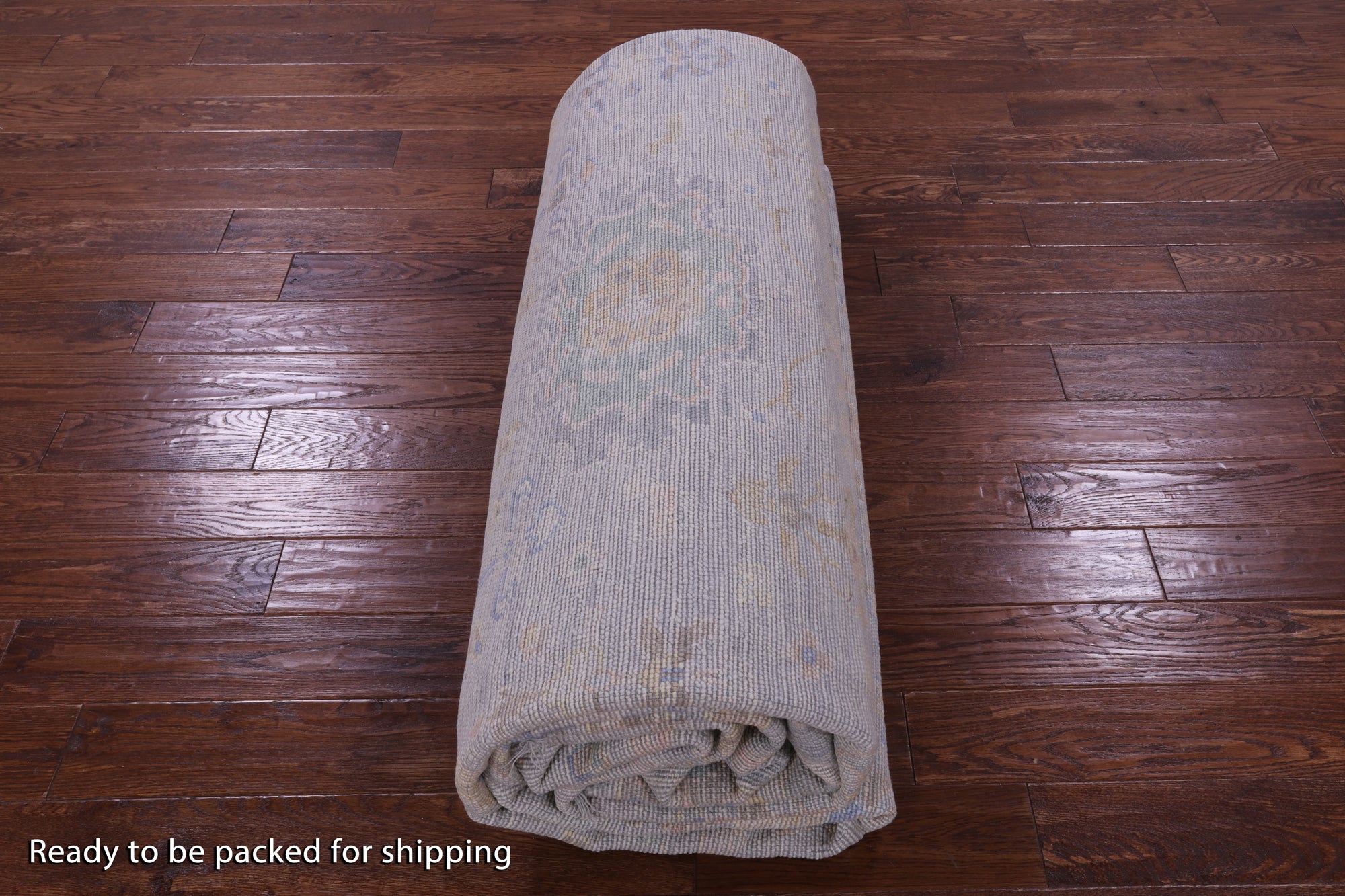 Silver Persian Sultanabad Hand Knotted Wool Rug - 12' 2" X 15' 0" - Golden Nile