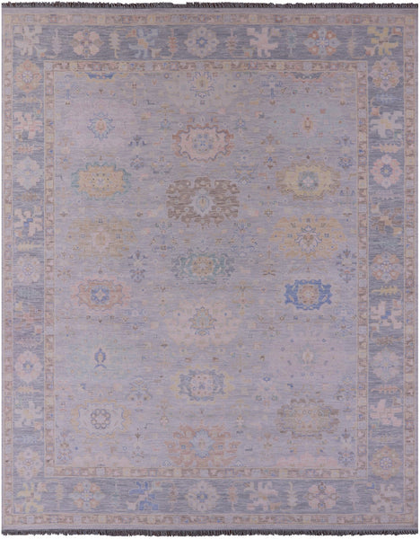 Silver Persian Sultanabad Hand Knotted Wool Rug - 12' 2" X 15' 0" - Golden Nile