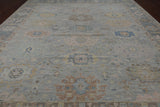 SUPER SALE Silver Persian Sultanabad Hand Knotted Wool Rug - 12' 2" X 15' 0"