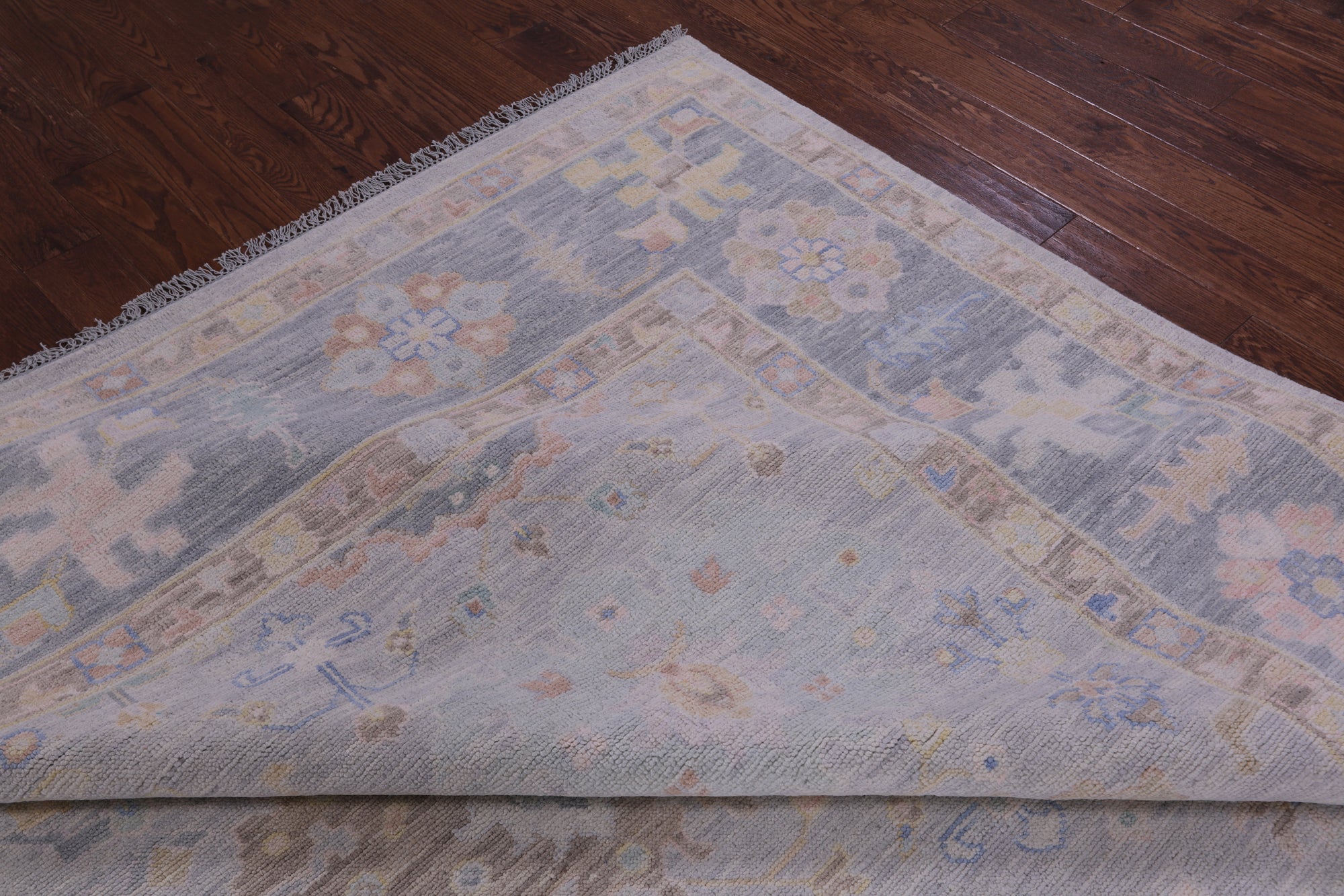 Silver Persian Sultanabad Hand Knotted Wool Rug - 12' 2" X 15' 0" - Golden Nile