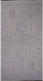 Silver Tribal Persian Gabbeh Handmade Wool Rug - 8' 2" X 15' 3"