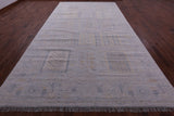 Silver Tribal Persian Gabbeh Handmade Wool Rug - 8' 2" X 15' 3" - Golden Nile