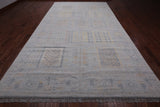 Silver Tribal Persian Gabbeh Handmade Wool Rug - 8' 2" X 15' 3"