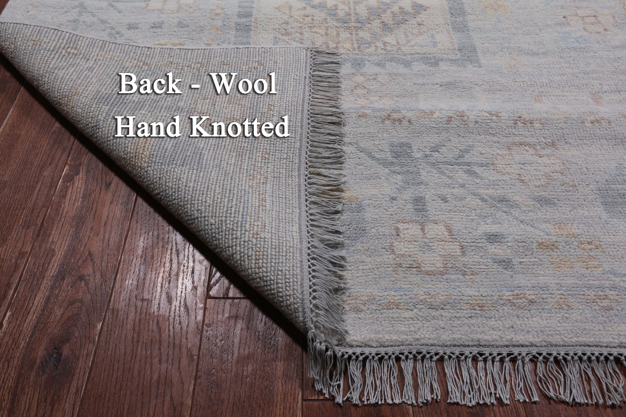 Silver Tribal Persian Gabbeh Handmade Wool Rug - 8' 2" X 15' 3"
