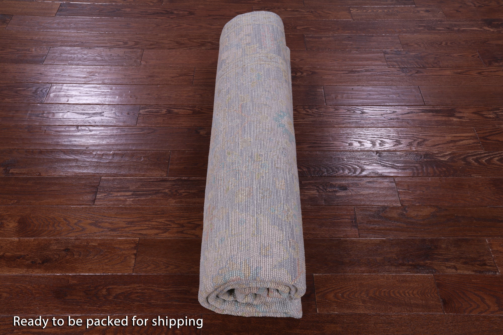 Silver Square Persian Sultanabad Hand Knotted Wool Rug - 7' 11" X 8' 1" - Golden Nile