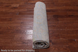 SUPER SALE Silver Square Persian Sultanabad Hand Knotted Wool Rug - 7' 11" X 8' 1"