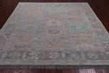 SUPER SALE Silver Square Persian Sultanabad Hand Knotted Wool Rug - 7' 11" X 8' 1"