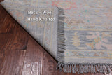 SUPER SALE Silver Square Persian Sultanabad Hand Knotted Wool Rug - 7' 11" X 8' 1"