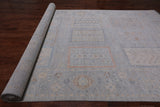 Silver Tribal Persian Gabbeh Hand Knotted Wool Rug - 9' 1" X 19' 8"