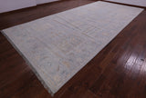 Silver Tribal Persian Gabbeh Hand Knotted Wool Rug - 9' 1" X 19' 8" - Golden Nile
