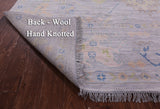 Silver Square Turkish Oushak Handmade Wool Rug - 8' 11" X 9' 0" - Golden Nile